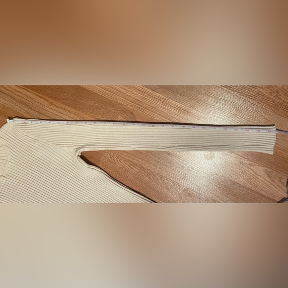 ASOS DESIGN Tall Roll Neck Sweater in Fine Knit Rib | Cream | Size 10 | - Picture 5 of 7